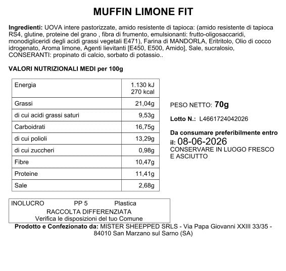Muffin Limone - Keto