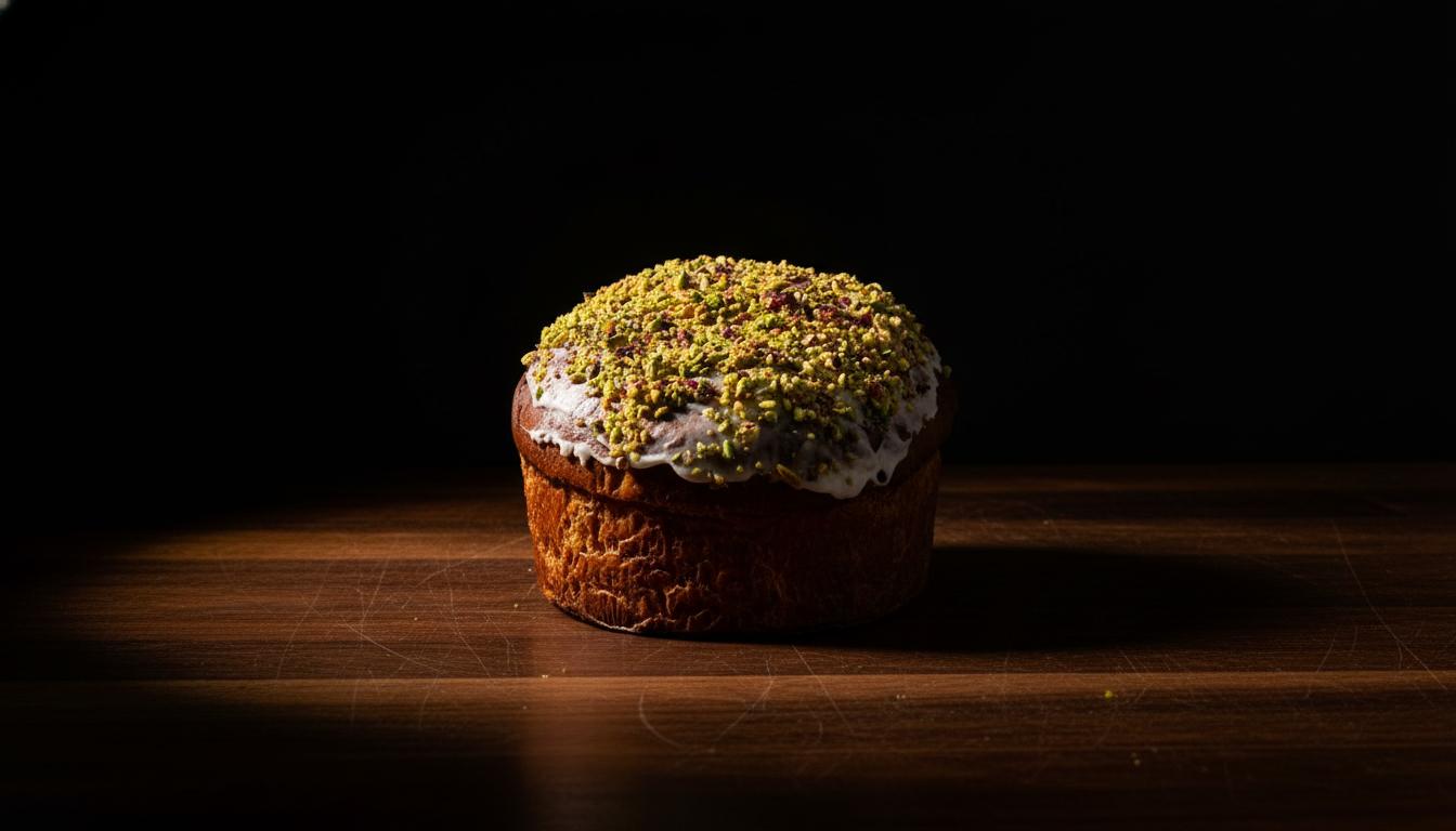 Panettone Artigianale Cioccolato bianco e pistacchio Ketogenico